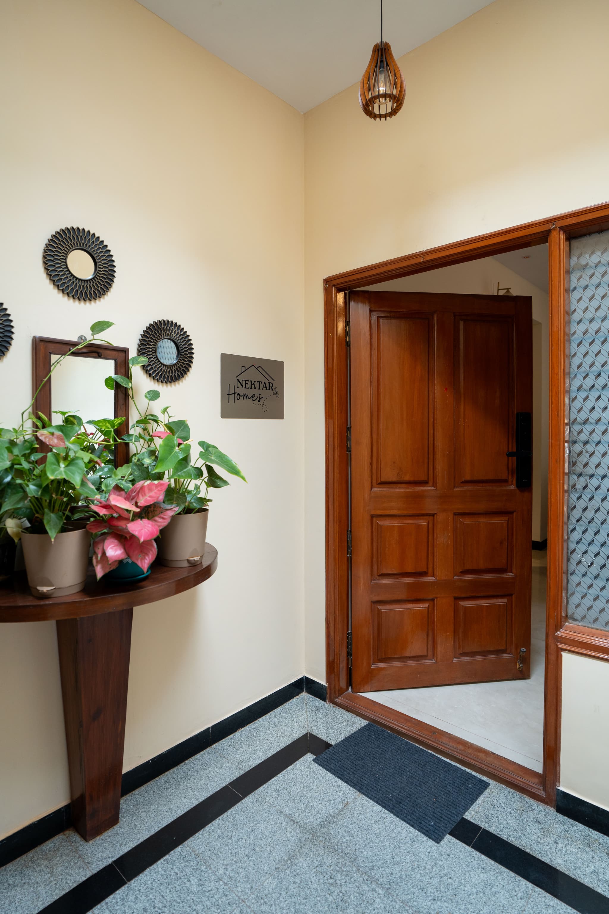 Nektar Homes entrance with brand sign